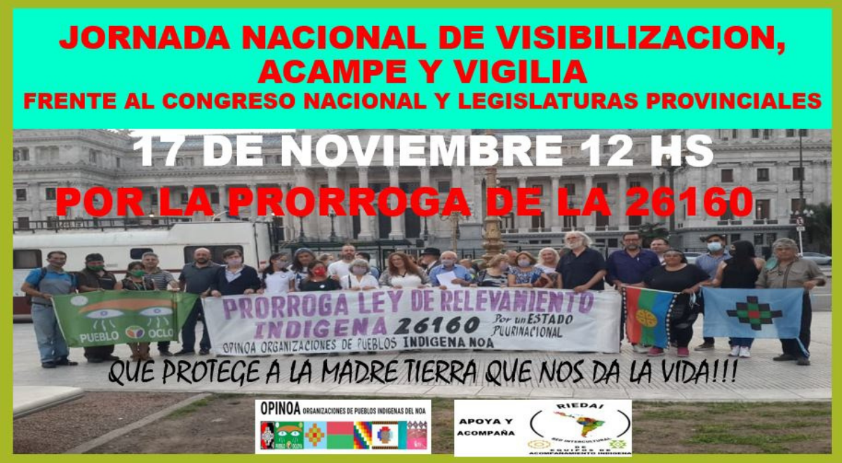 Actividad por la prórroga de la Ley 26160 | APDH
